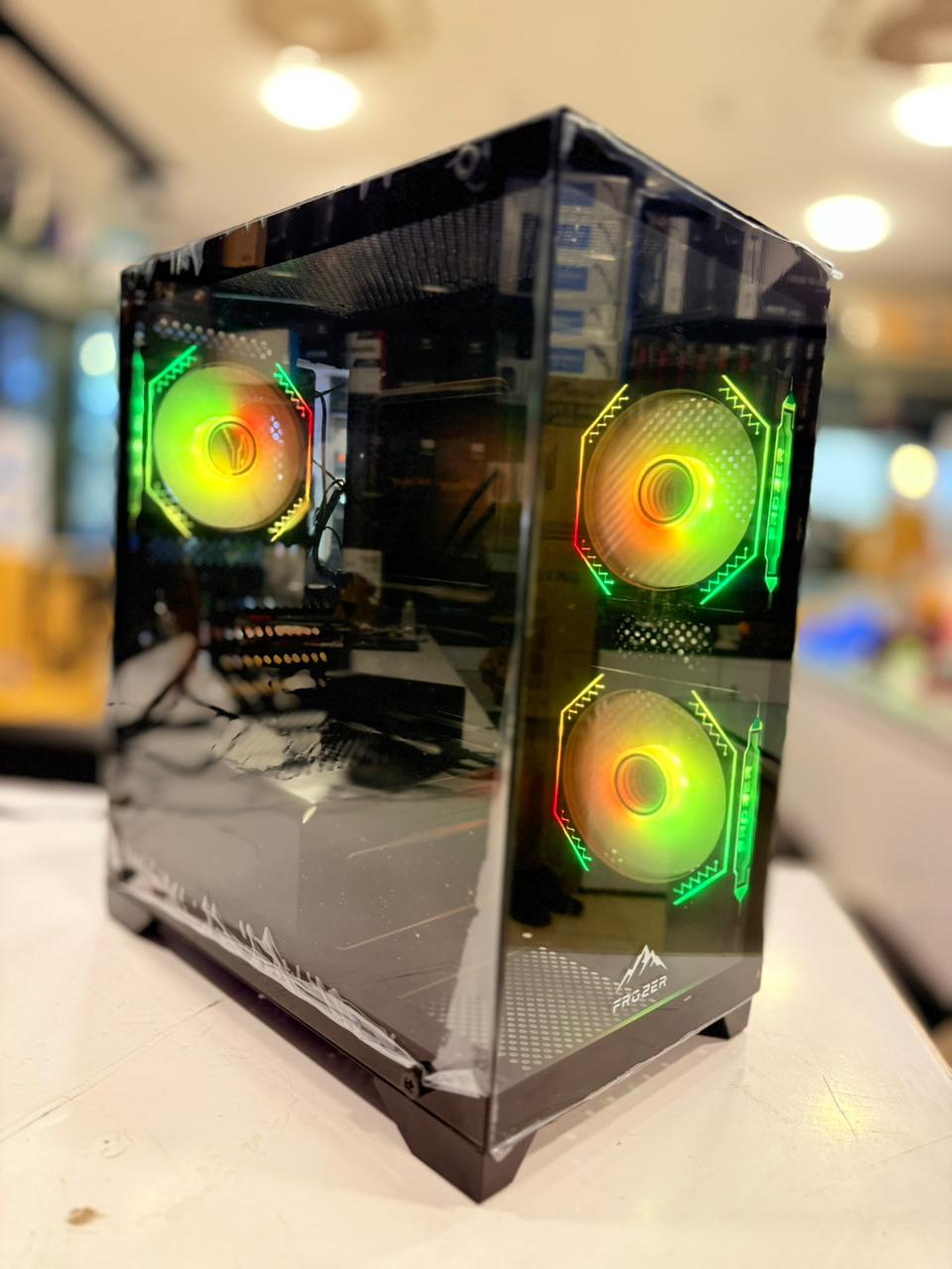 Frozer Casing Aura M 3 Infinity RGB Fans Black