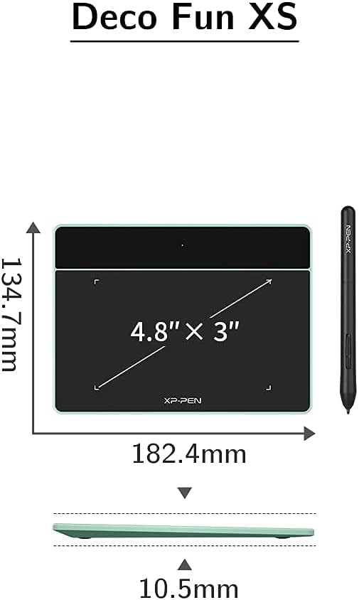 XP Pen Graphic Tablet Deco Fun XS Pen Tablet Black