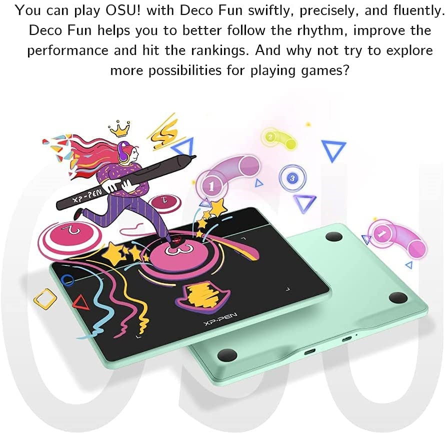 XP Pen Graphic Tablet Deco Fun XS Pen Tablet Black