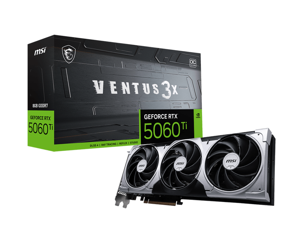 MSI Graphic Card RTX 5060 Ti 8GB Ventus 3x OC