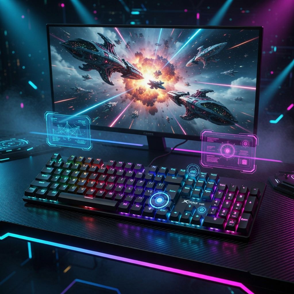 Xtrike Me Keyboard Gk-803 En 104 Mechanical Gaming Black