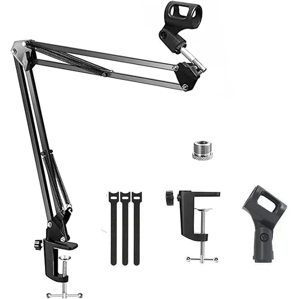 Xtrike Me MICROPHONE STAND SYGA 35 METAL CANTILEVER DESKTOP UNIVERSAL CAPACITOR WHEAT (BLACK)