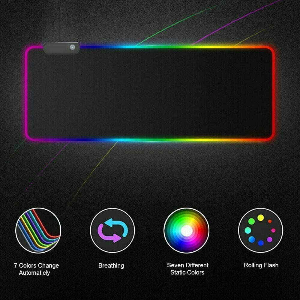 Xtrike Me Mouse Pad Rgb Large (800×300×4mm) With Non-slip Rubber Base Soft Pad