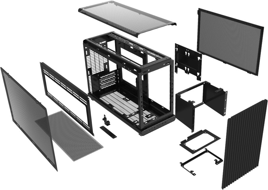 Lian Li Casing A3 mATX Wooden Panal Black