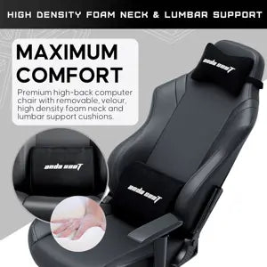 AndaSeat Chair Luna Large PVC Gaming Chair Black