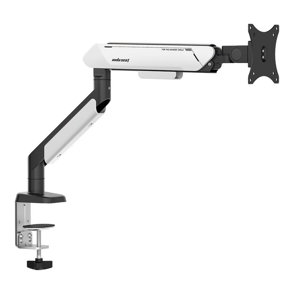 AndaSeat Led StandStealth Pro II A9 Ergonomic Single Monitor Arm – Black White