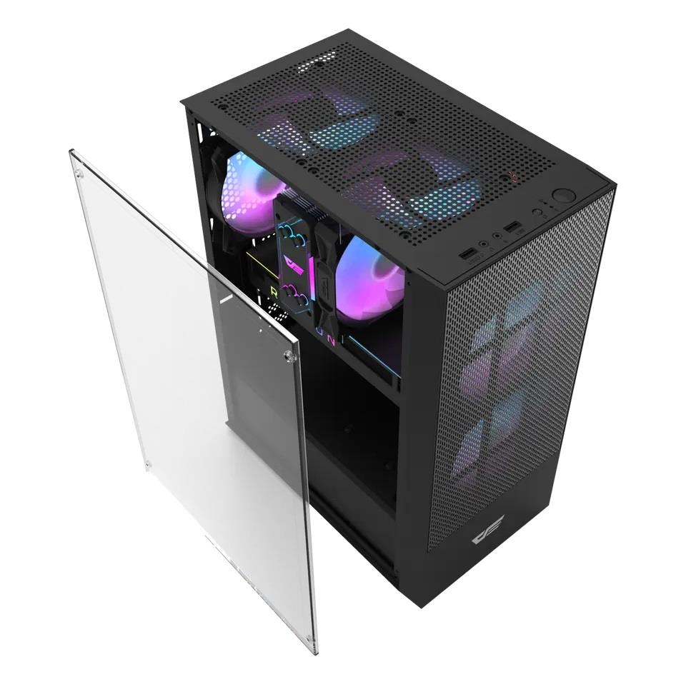 Darkflash Casing A290 Black 3 RGB Fans