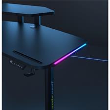 AndaSeat Shadow Warrior Electric Gaming Desk, Adjustable Carbon Fiber