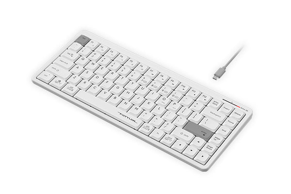 A4Tech Keyboard FBX53C Bluetooth 2.4G Wireless White