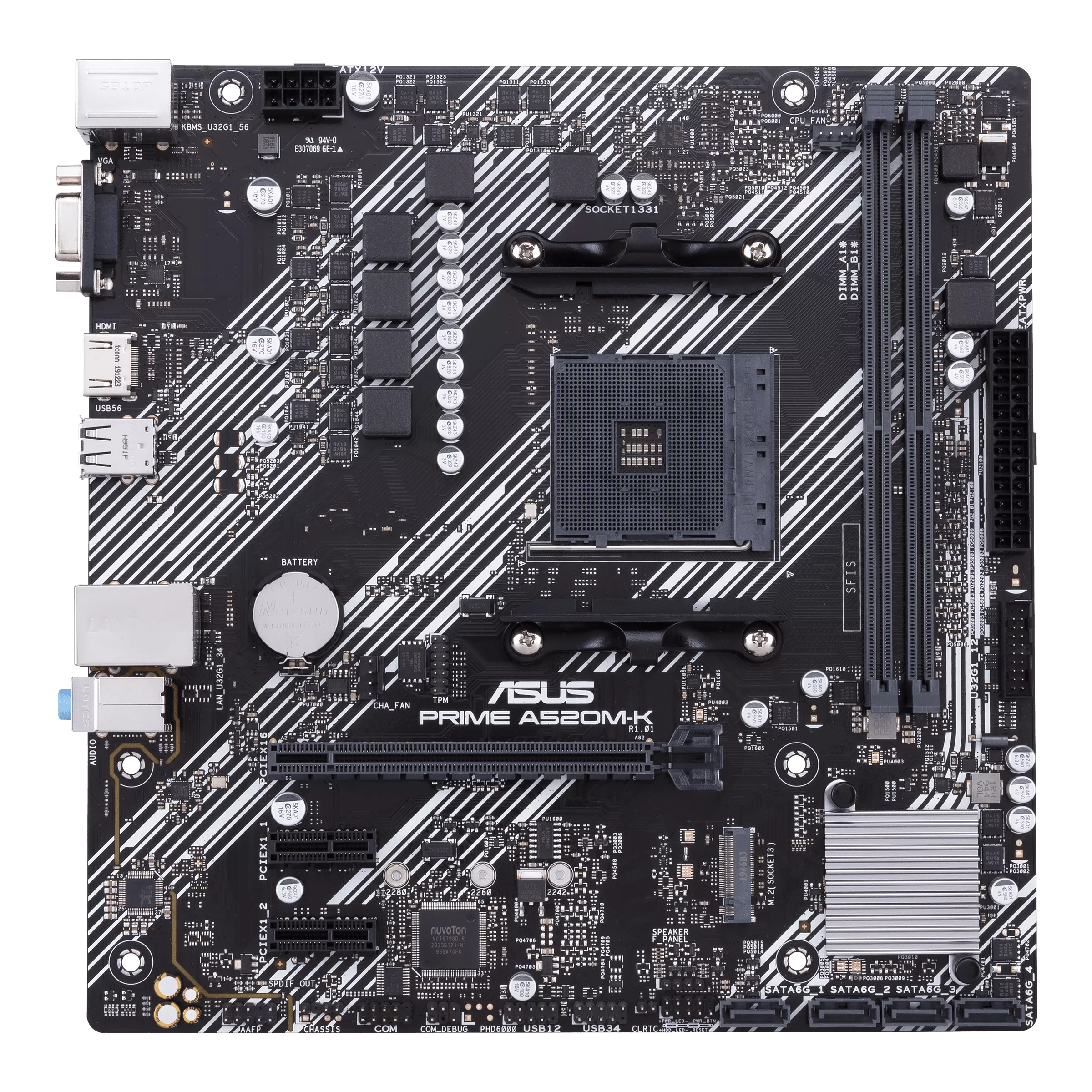 ASUS Motherboard PRIME A520M-K-CSM M-ATX & M.2 support