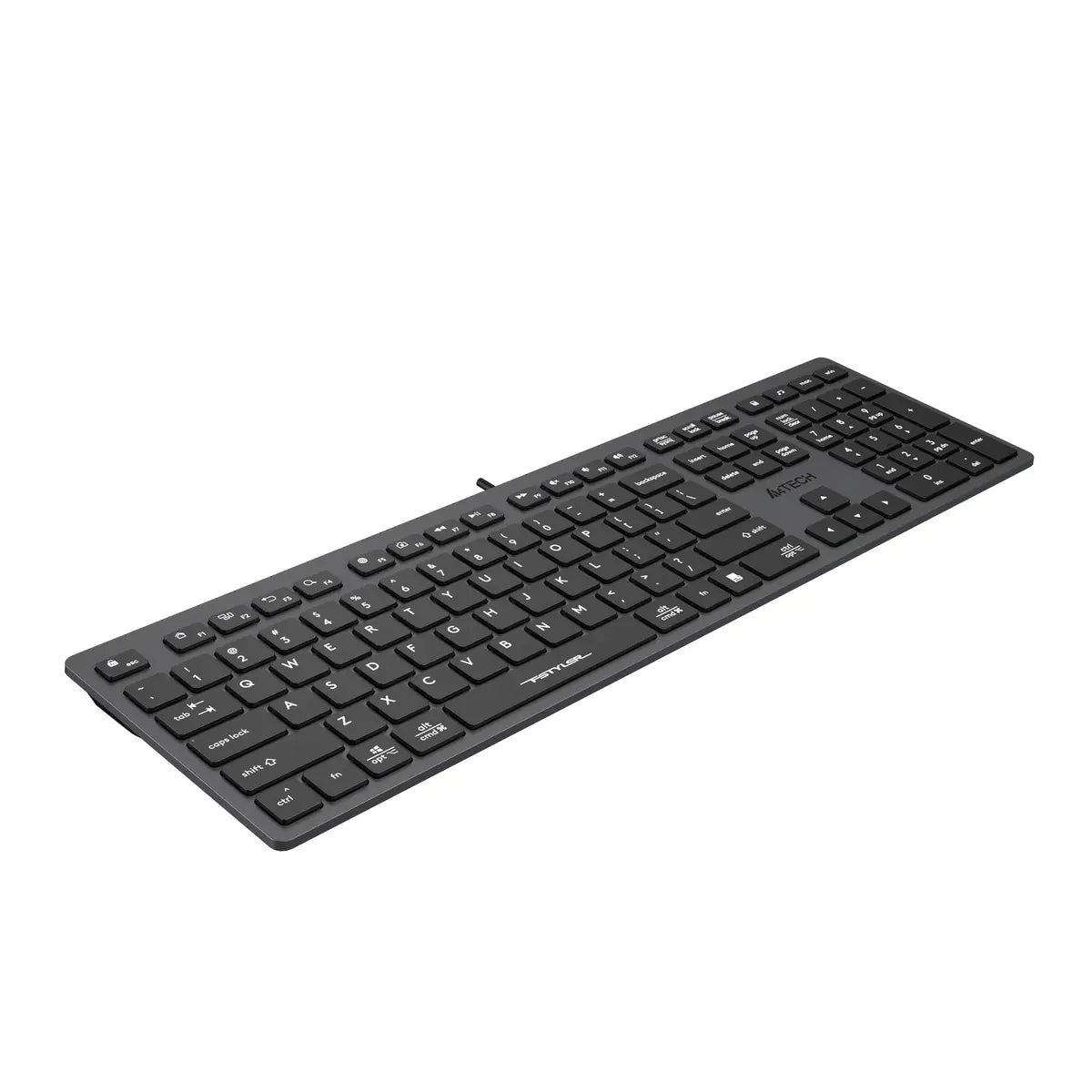 A4Tech Keyboard FX50 Low Profile Scissor Switch Wired - Black