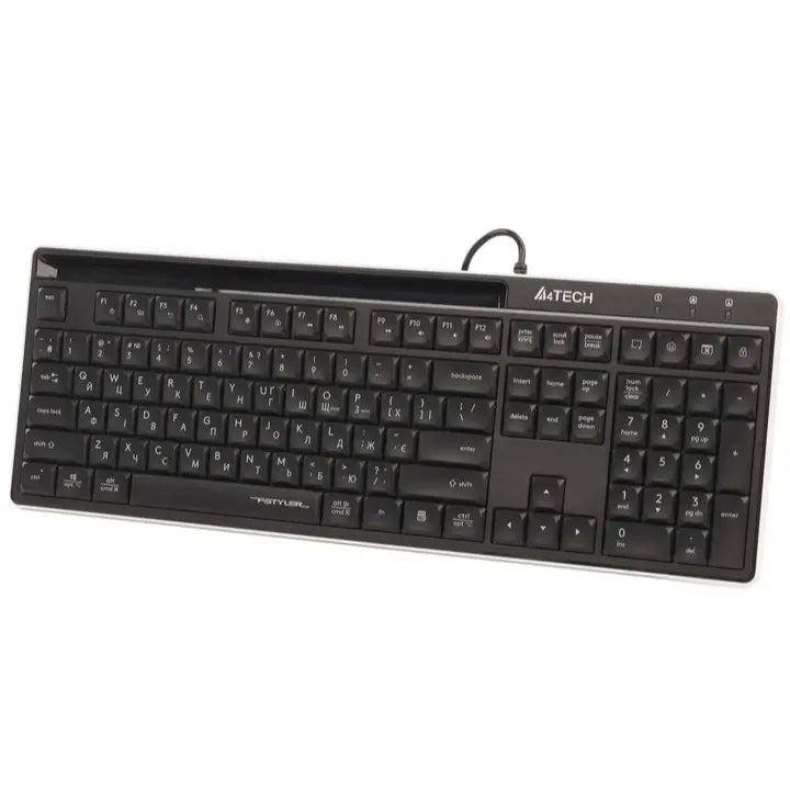 A4Tech Keyboard FX72 Low Profile Scissor Switch Wired - Black