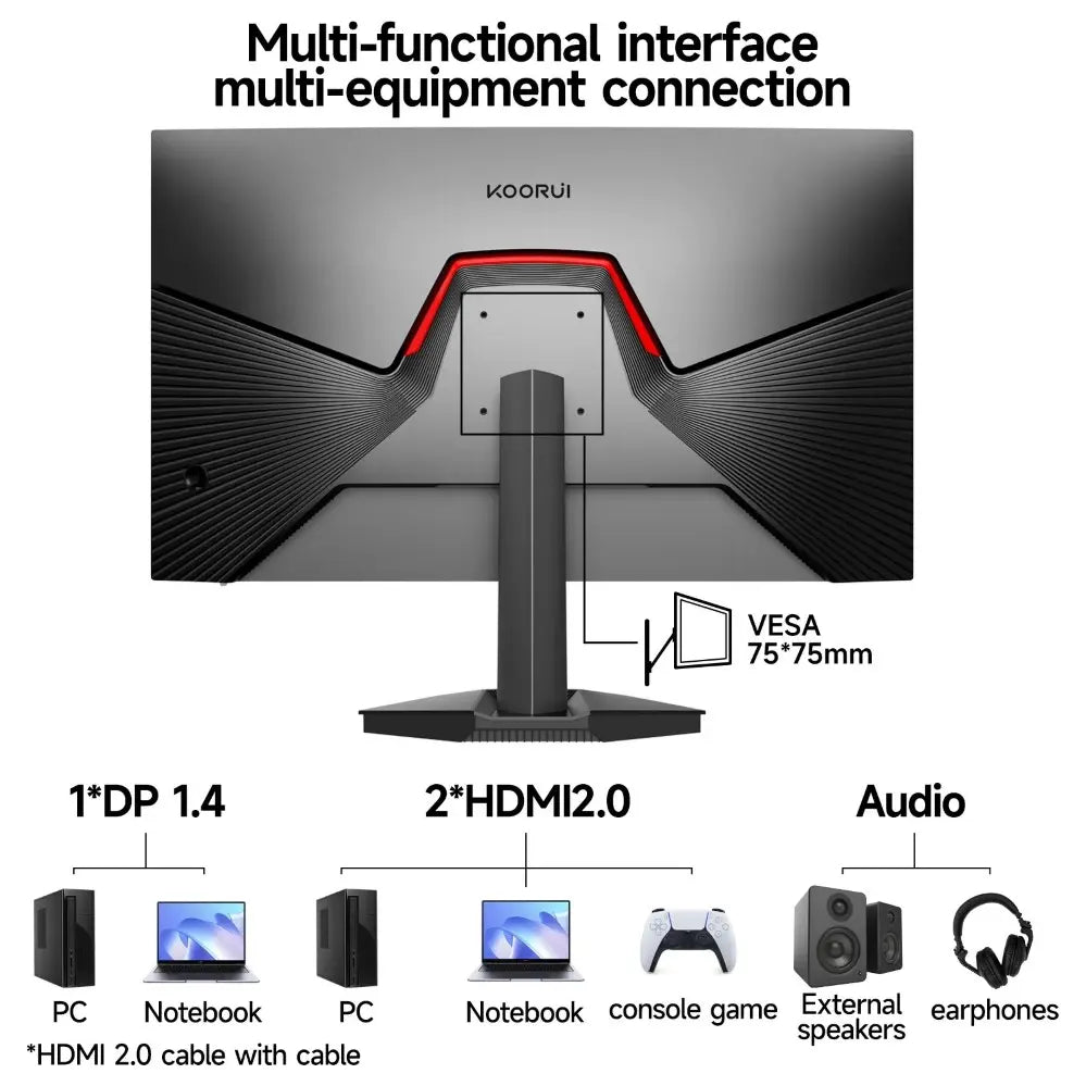 Koorui Led Monitor G2511X 240Hz FHD 1080p IPS
