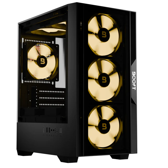 Boost Casing Enclosure Essential Series E200 with 4 ARGB Fans