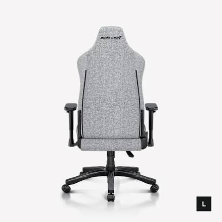 AndaSeat Chair Novis Ultra L Series Best Budget Ergonomic Gaming Chair Black and Grey Fabric