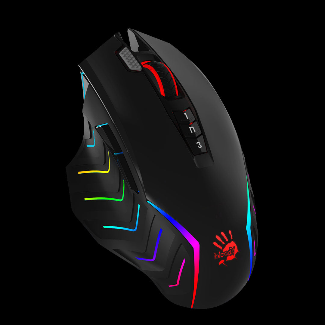 Bloody Mouse J95S RGB Stone Black Activated