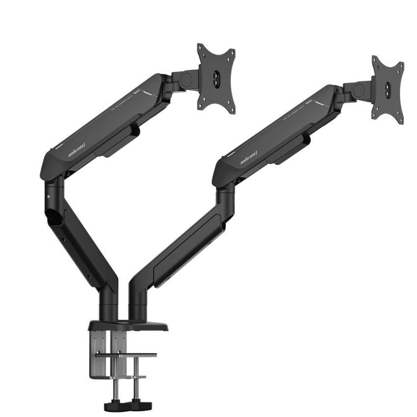 AndaSeat Led Stand Stealth Pro II Duo Ergonomic Dual Monitor Arm - Black