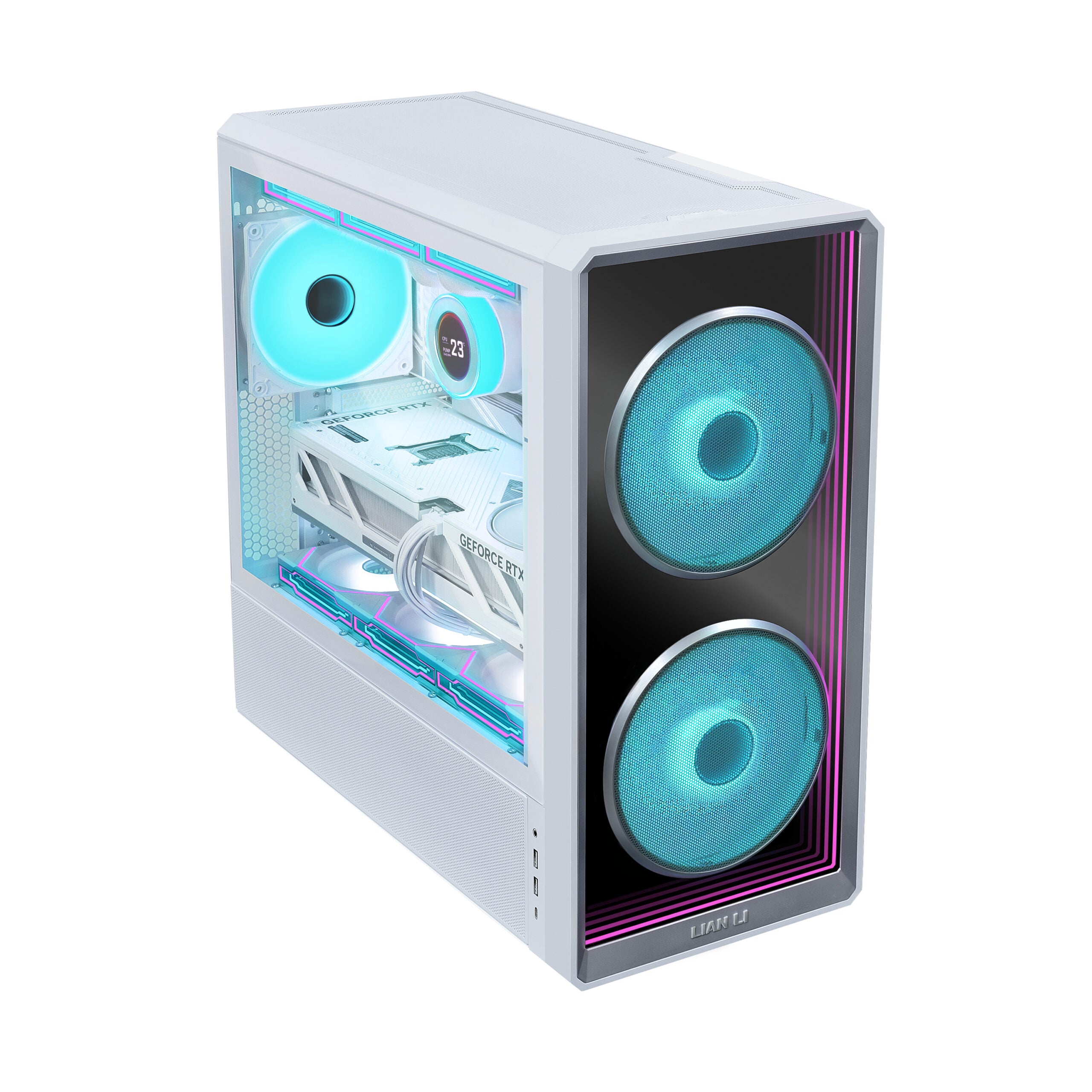 Lian Li Casing LanCool 217 INF White with 3ARGB