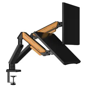 AndaSeat Led Stand Stealth II Duo A6D-2S Ergonomic Monitor Arm – Black/Orange