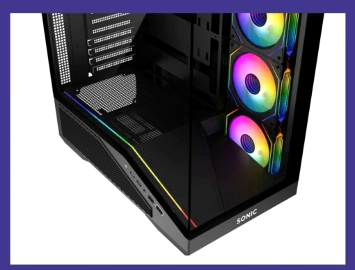 Sonic Casing V100R Vector 4x ARGB Fan Black