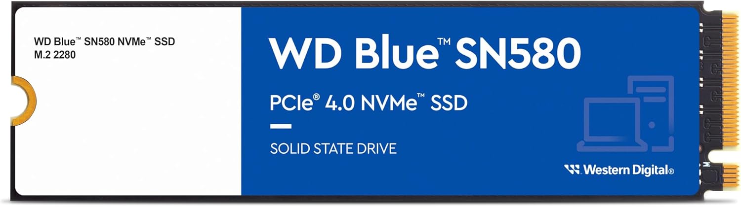 WD Blue M.2 NVME SSD SN580 1TB