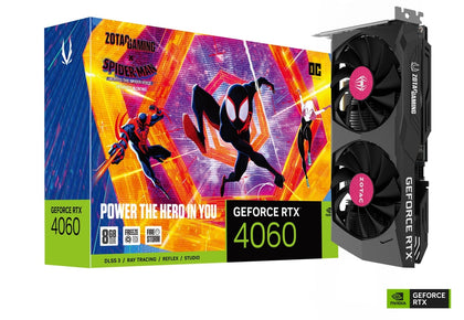 ZOTAC Graphic Card GAMING GeForce RTX 4060 8GB OC Spider Man