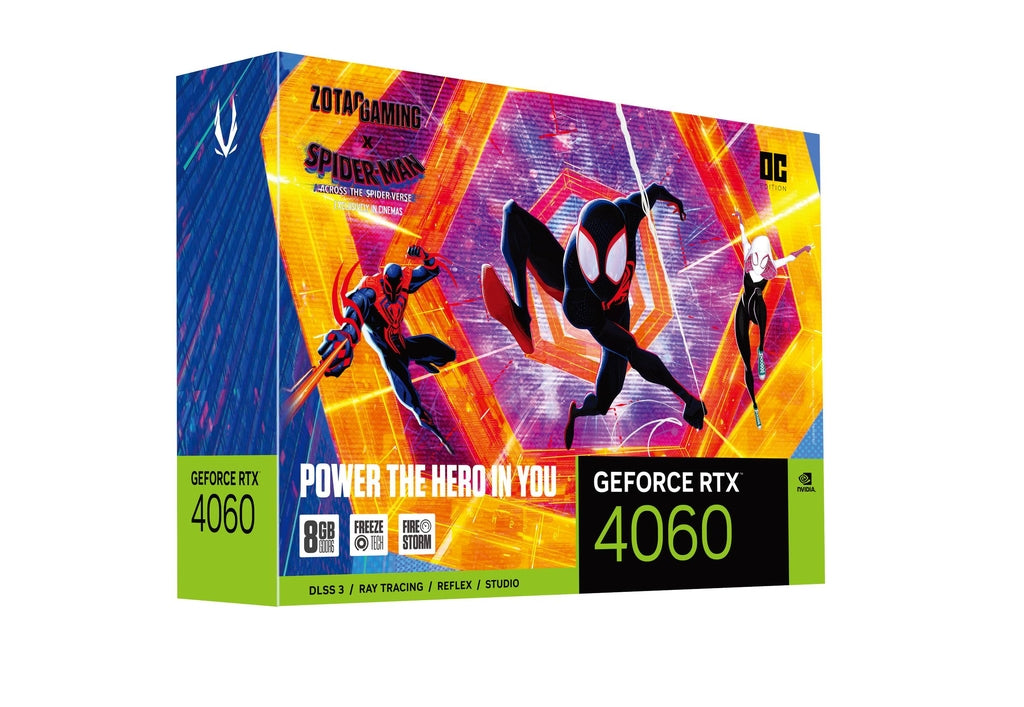 ZOTAC Graphic Card GAMING GeForce RTX 4060 8GB OC Spider Man