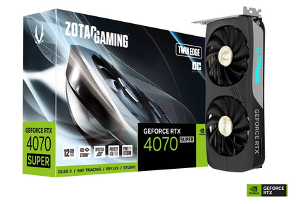 ZOTAC Graphic Card RTX 4070 SUPER Twin Edge OC 12GB GDDR6X