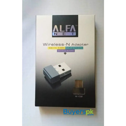 Alfa W102 Wireless Usb Adaptor - Wifi Adapter Price in Pakistan