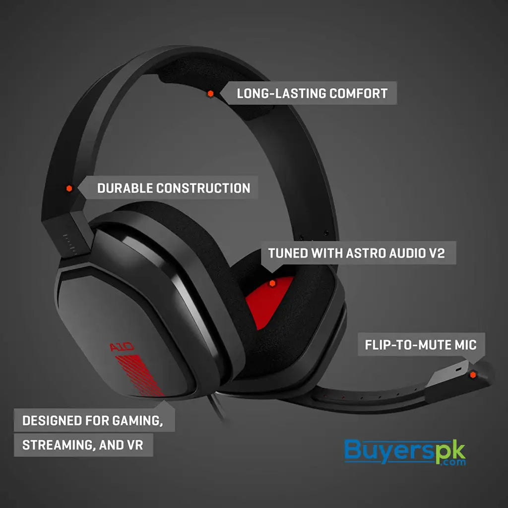 Astro A10 Gaming Headset - Black/red - Price in Pakistan