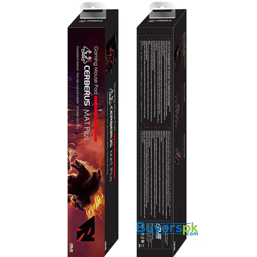 ASUS Cerberus Mat Plus Gaming Mouse Pad with Consistent Surface Texture and Non-Slip Rubber 450*400*3mm / 310g - Mouse Pad