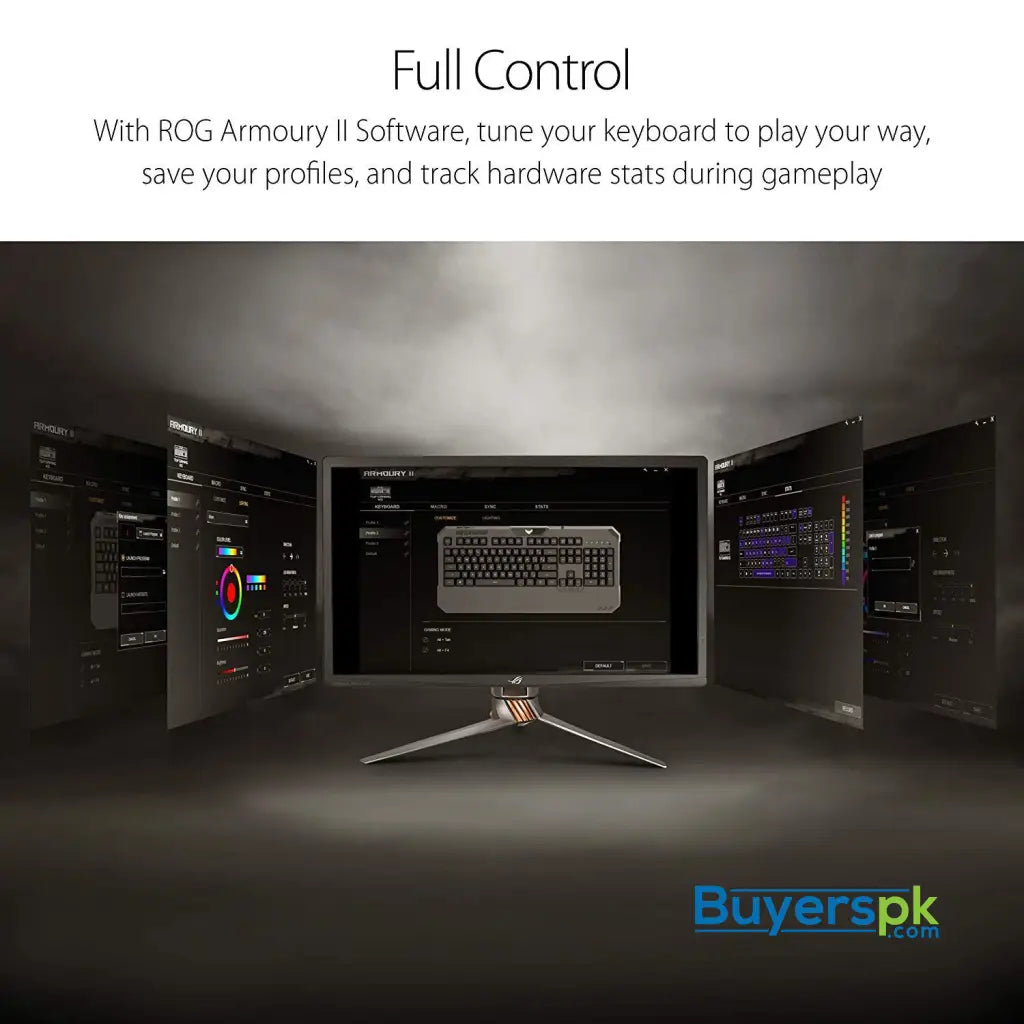 ASUS TUF K5 Mechanical Membrane RGB Gaming Keyboard with Programmable Onboard Memory Media Controls and Aura Sync RGB Lighting - Keyboard