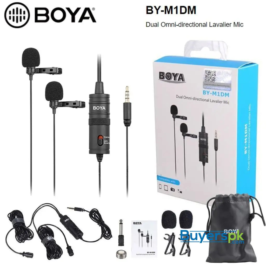 Boya By-m1dm Dual Lavalier Universal Microphone