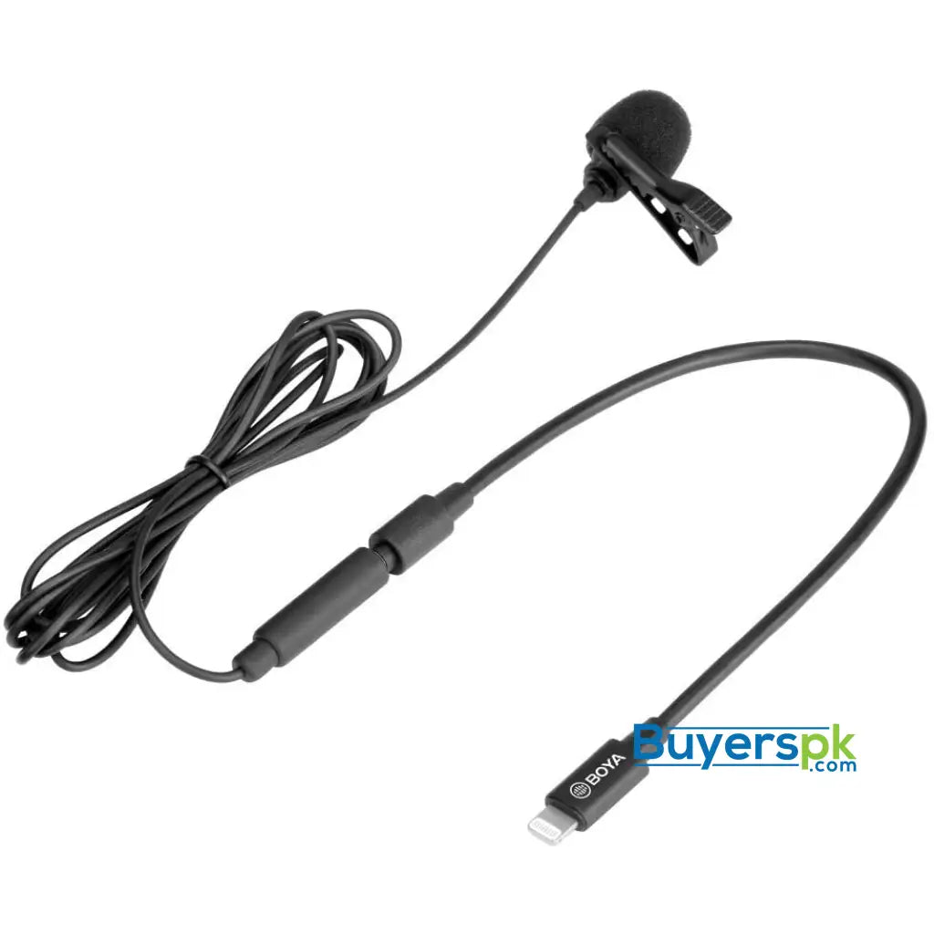 Boya By-m2 Clip-on Lavalier Microphone for Apple Smartphone