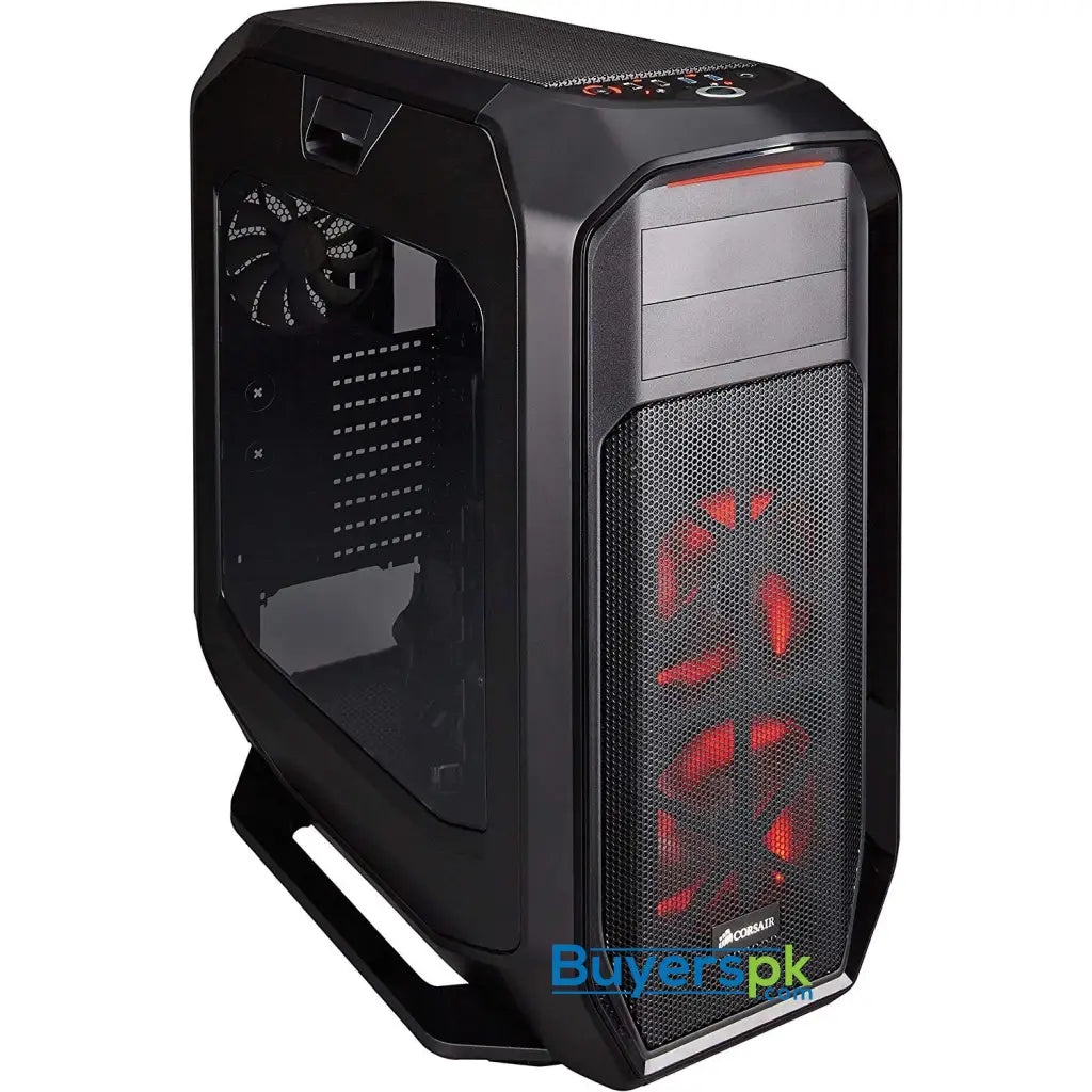Corsair CC-9011063-WW 780T Graphite Series Windowed Full Tower ATX Gaming Case with LED Fan - Black/Red - Casing
