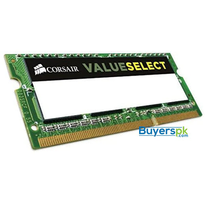 Corsair CMSO4GX3M1C1600C11 4GB (1x4GB) 1600MHz PC3-12800 204-Pin DDR3 SODIMM Laptop Memory 1.35V - RAM