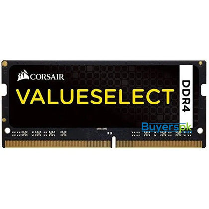 Corsair CMSO8GX4M1A2133C15 Value Select 8 GB (1 x 8 GB) DDR4 2133 MHz CL15 Mainstream SODIMM Notebook Memory Module - Black - RAM