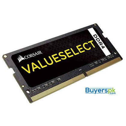 Corsair CMSO8GX4M1A2133C15 Value Select 8 GB (1 x 8 GB) DDR4 2133 MHz CL15 Mainstream SODIMM Notebook Memory Module - Black - RAM