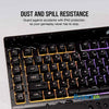 Corsair K55 Rgb Gaming Keyboard - Quiet & Satisfying Led Backlit Keys - Media Controls - Wrist Rest