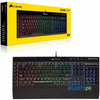 Corsair K55 Rgb Gaming Keyboard - Quiet & Satisfying Led Backlit Keys - Media Controls - Wrist Rest