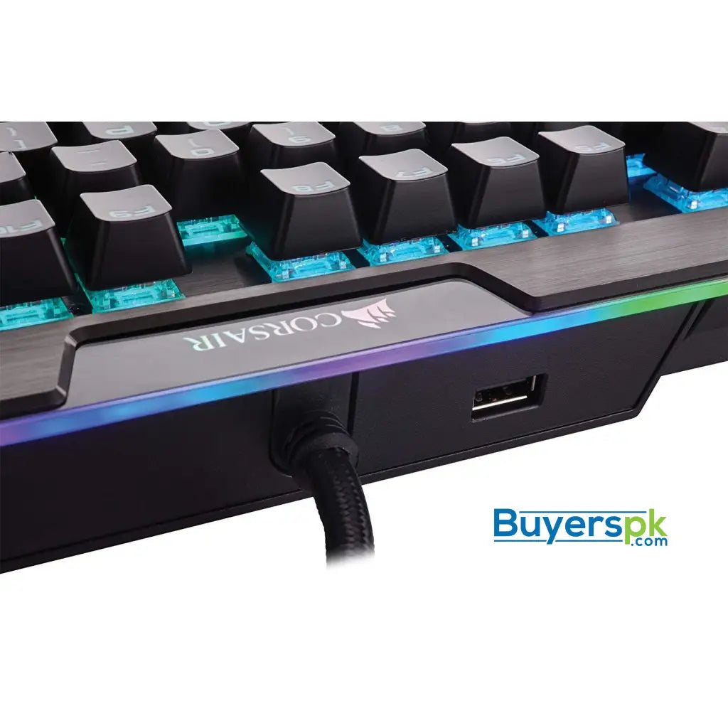 CORSAIR K95 RGB PLATINUM Mechanical Gaming Keyboard - 6x Programmable Macro Keys - USB Passthrough & Media Controls - Fastest Cherry MX
