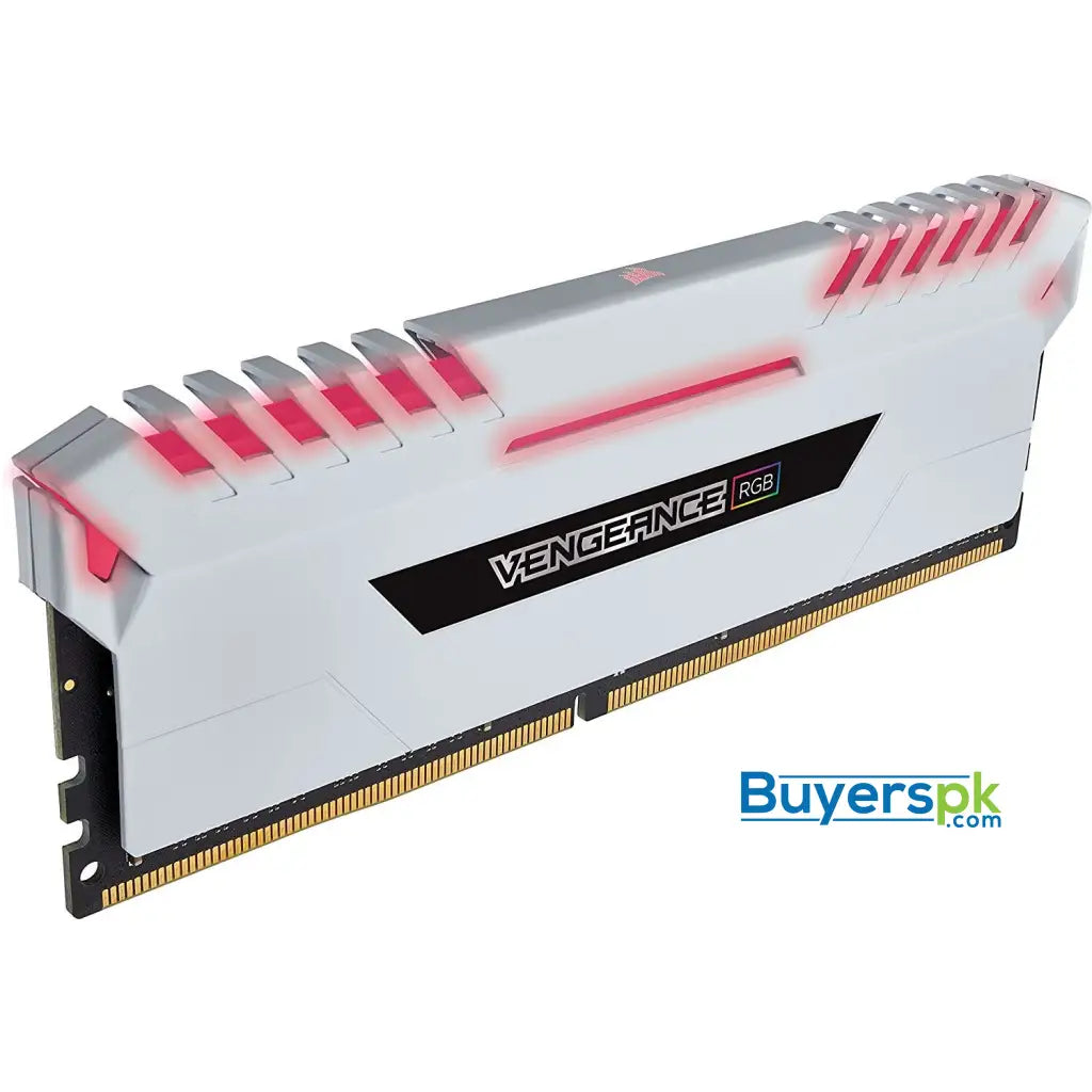 Corsair Vengeance RGB 16 GB (2 x 8 GB) DDR4 3000 MHz C15 XMP 2.0 Enthusiast RGB LED Illuminated Memory Kit - White - RAM