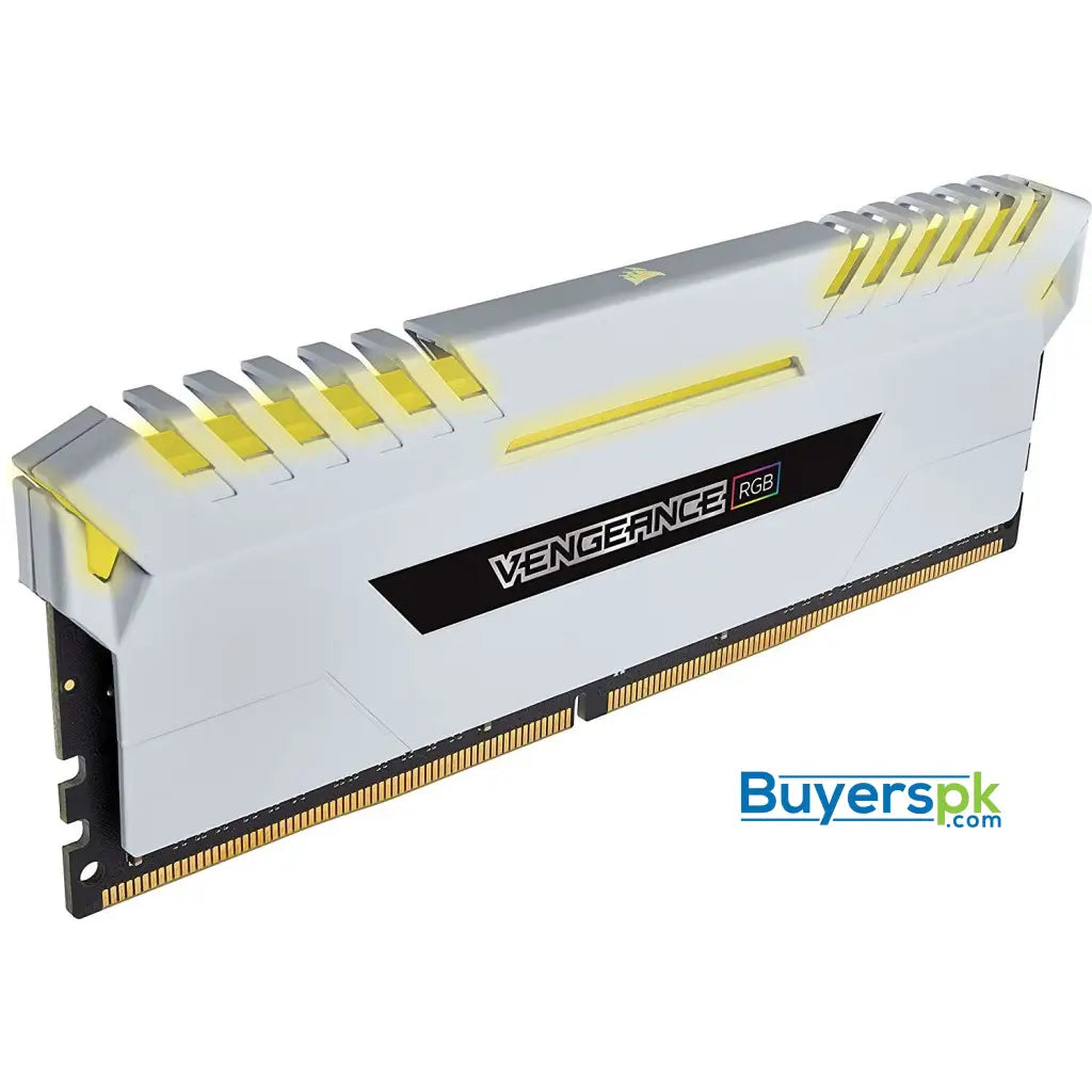 Corsair Vengeance RGB 16 GB (2 x 8 GB) DDR4 3000 MHz C15 XMP 2.0 Enthusiast RGB LED Illuminated Memory Kit - White - RAM