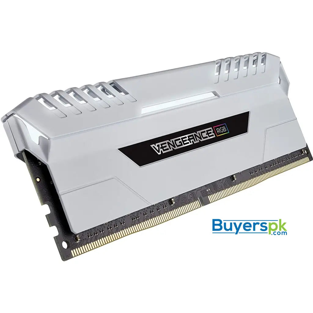 Corsair Vengeance RGB 16 GB (2 x 8 GB) DDR4 3000 MHz C15 XMP 2.0 Enthusiast RGB LED Illuminated Memory Kit - White - RAM