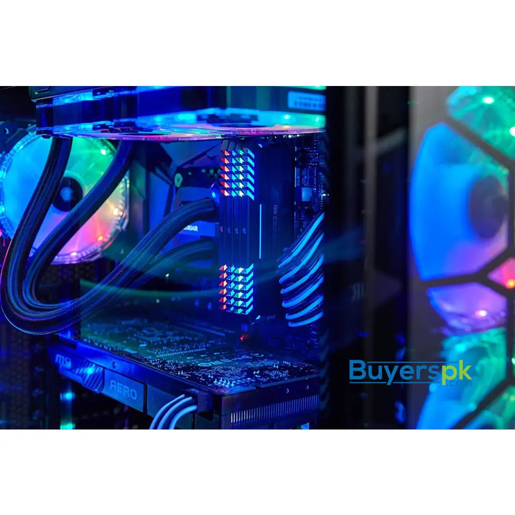 CORSAIR Vengeance RGB 16GB (2x8GB) DDR4 3200MHz C16 Desktop Memory - Black - RAM
