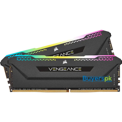 Corsair Vengeance Rgb Pro Sl 32gb (2x16gb) Ddr4 Dram 3200mhz C16 Memory Kit – Black - RAM Price in Pakistan