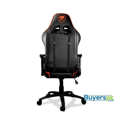 Cougar Armor One Black and Orange Gaming Chair with Reclining Height Adjustment - Price in Pakistan