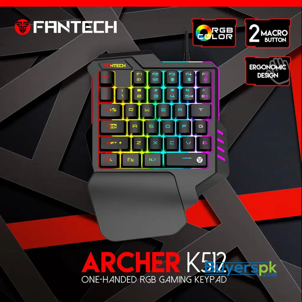 Fantech K512 Archer One-handed Rgb Gaming Keyboard - Price in Pakistan