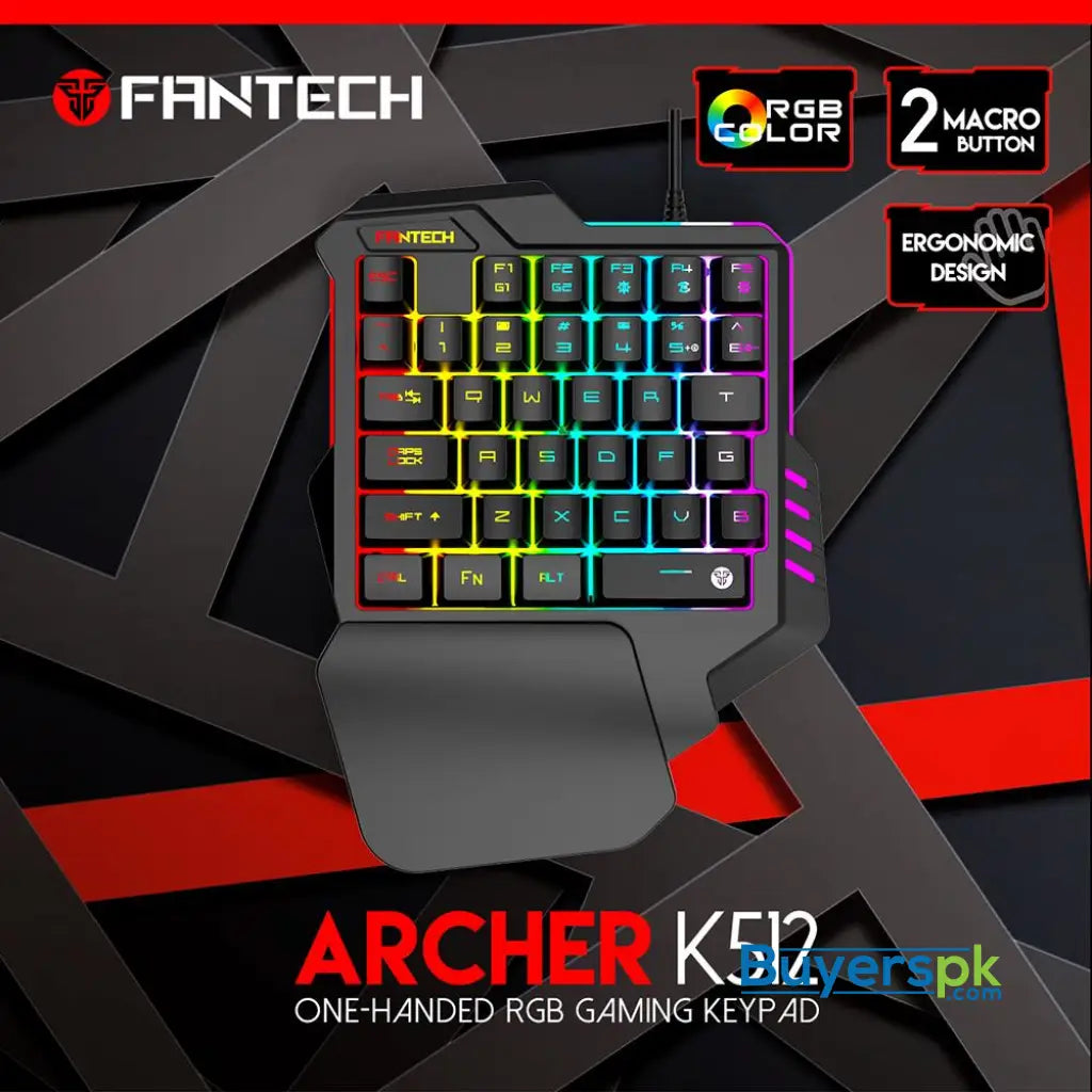 Fantech K512 Archer One-handed Rgb Gaming Keyboard