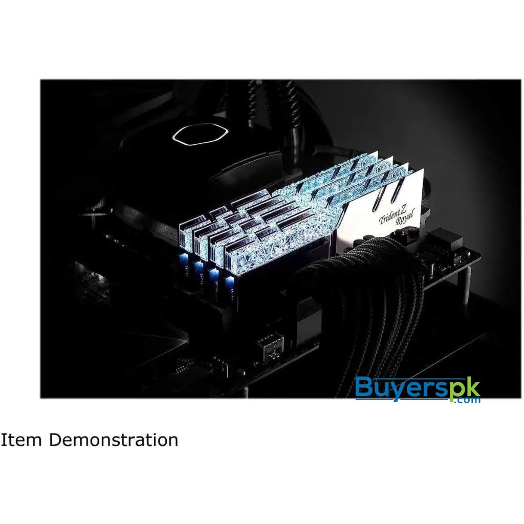 G.SKILL Trident Z Royal RGB 32GB (2x16GB) 288-Pin DDR4 3000 MHz - Silver F4-3000C16D-32GTRS - RAM